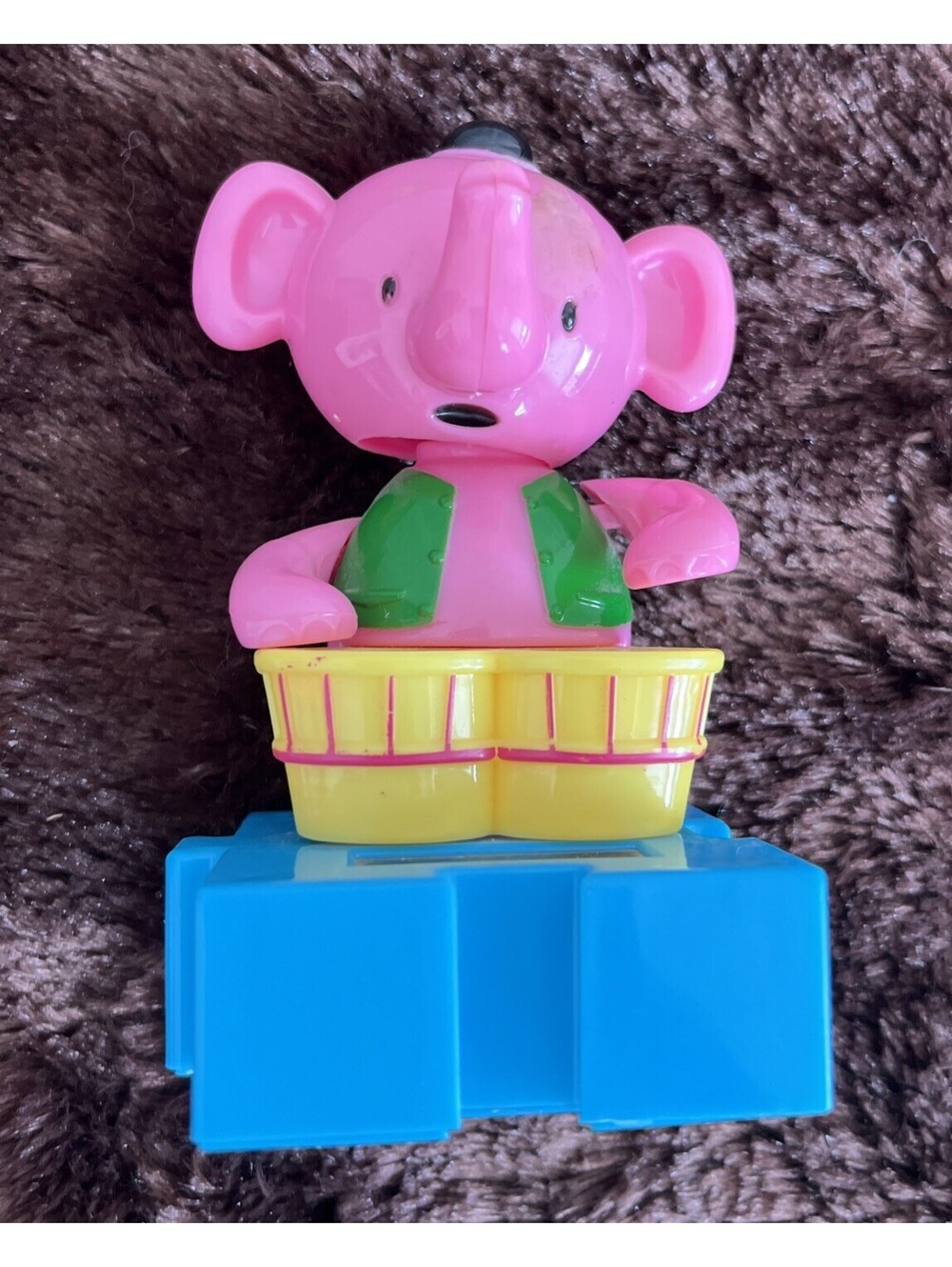 VINTAGE 2016 ESK ELEPHANT DRUMMER Toy Interlocking Module Puzzle Base
